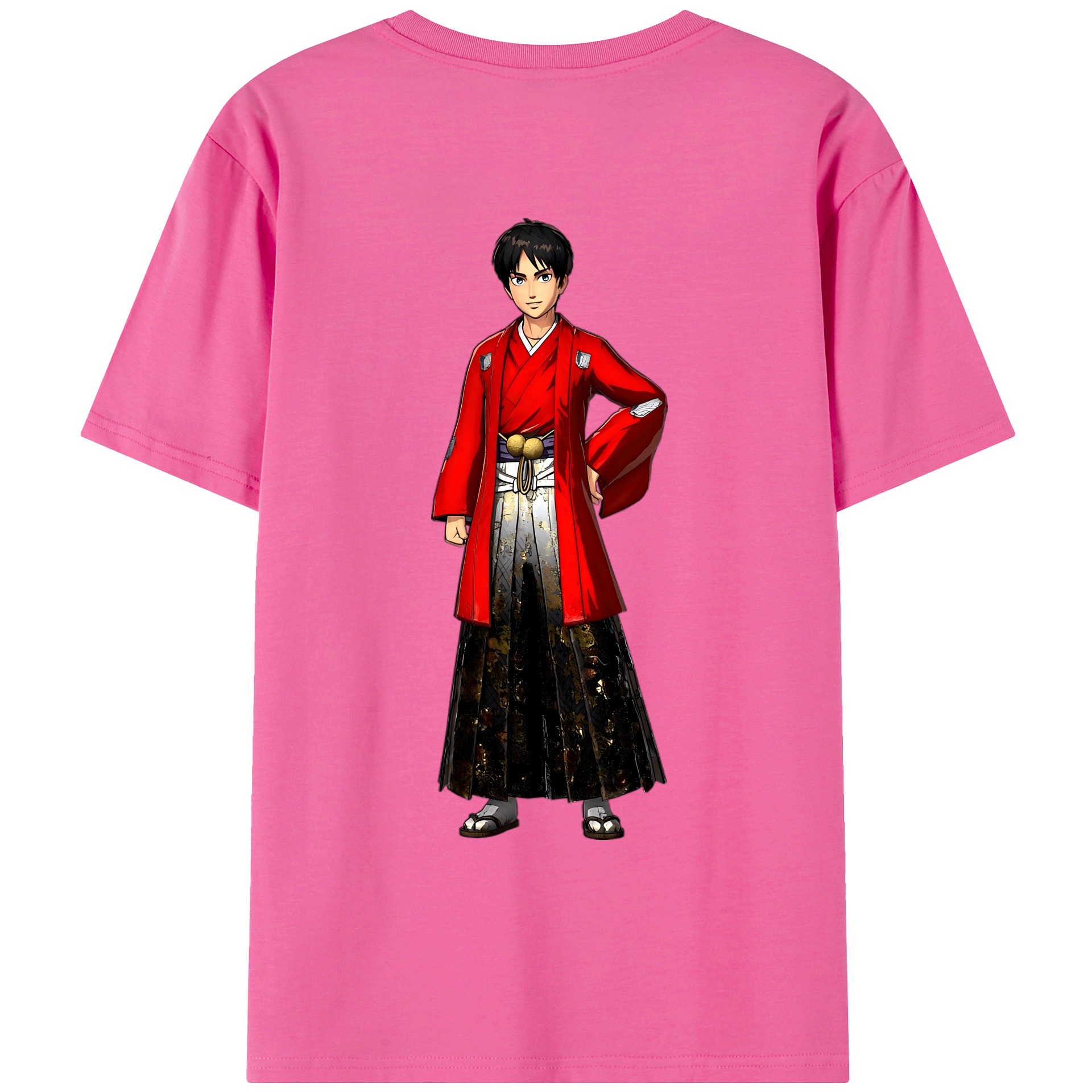 （画像用） 進撃の巨人 エレン･イェーガー Attack on Titan Eren Jäger レディース半袖Tシャツ(バックプリント)